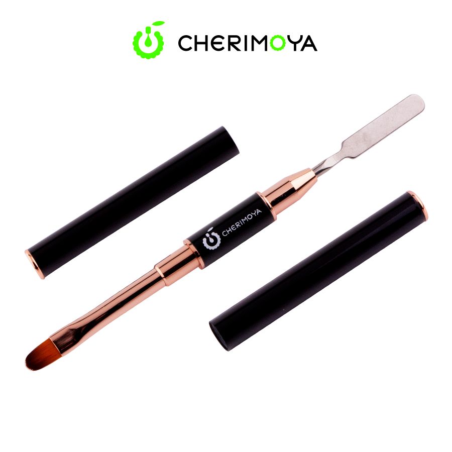 Pincel doble cherimoya para poligel