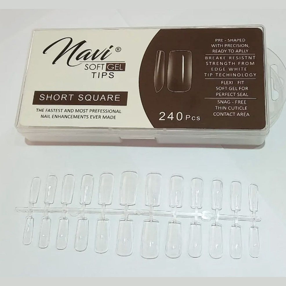 Soft gel navi 240 unidades  Short Square