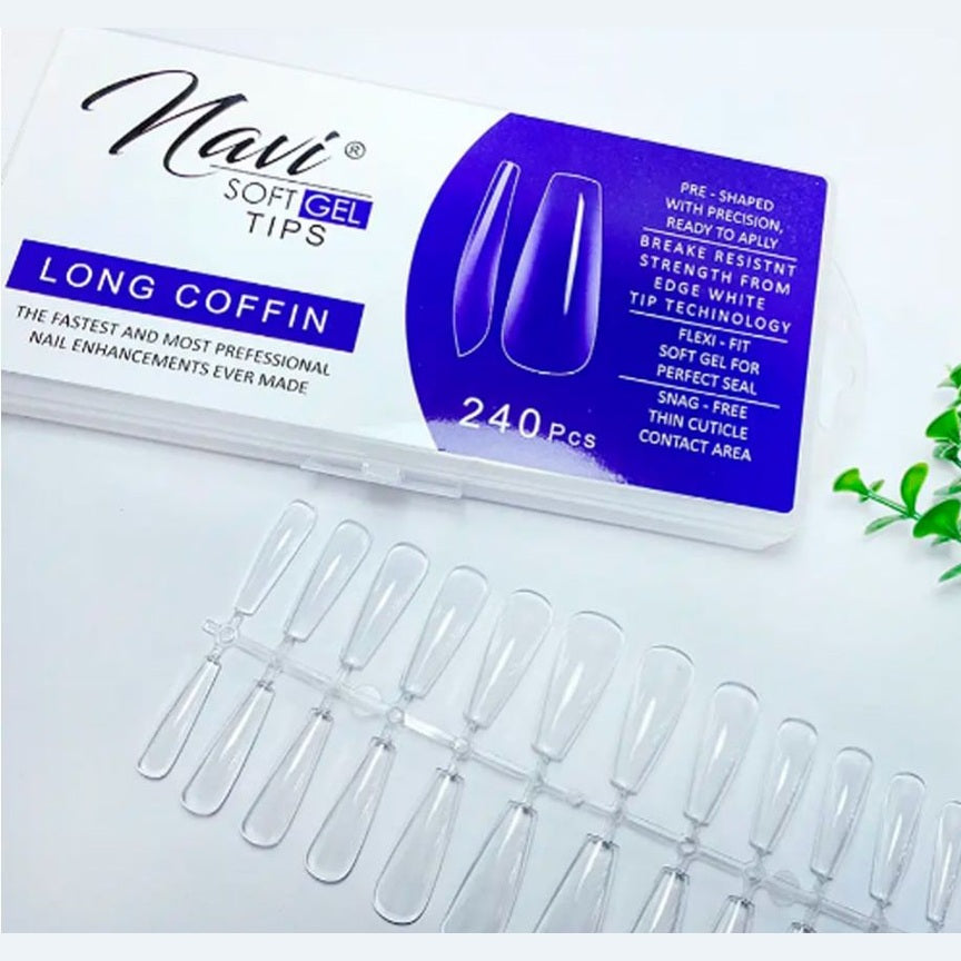 Soft gel navi 240 unidades  Long coffin