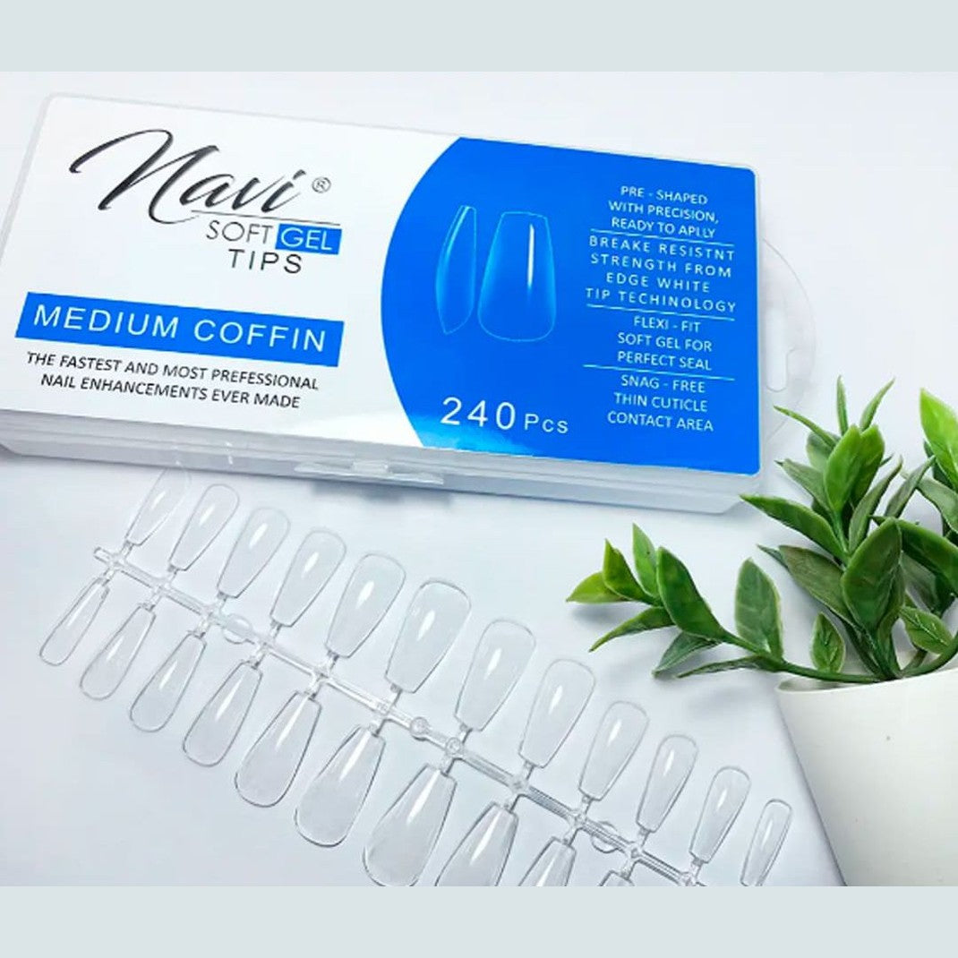 Soft gel navi 240unidades  Médium coffin